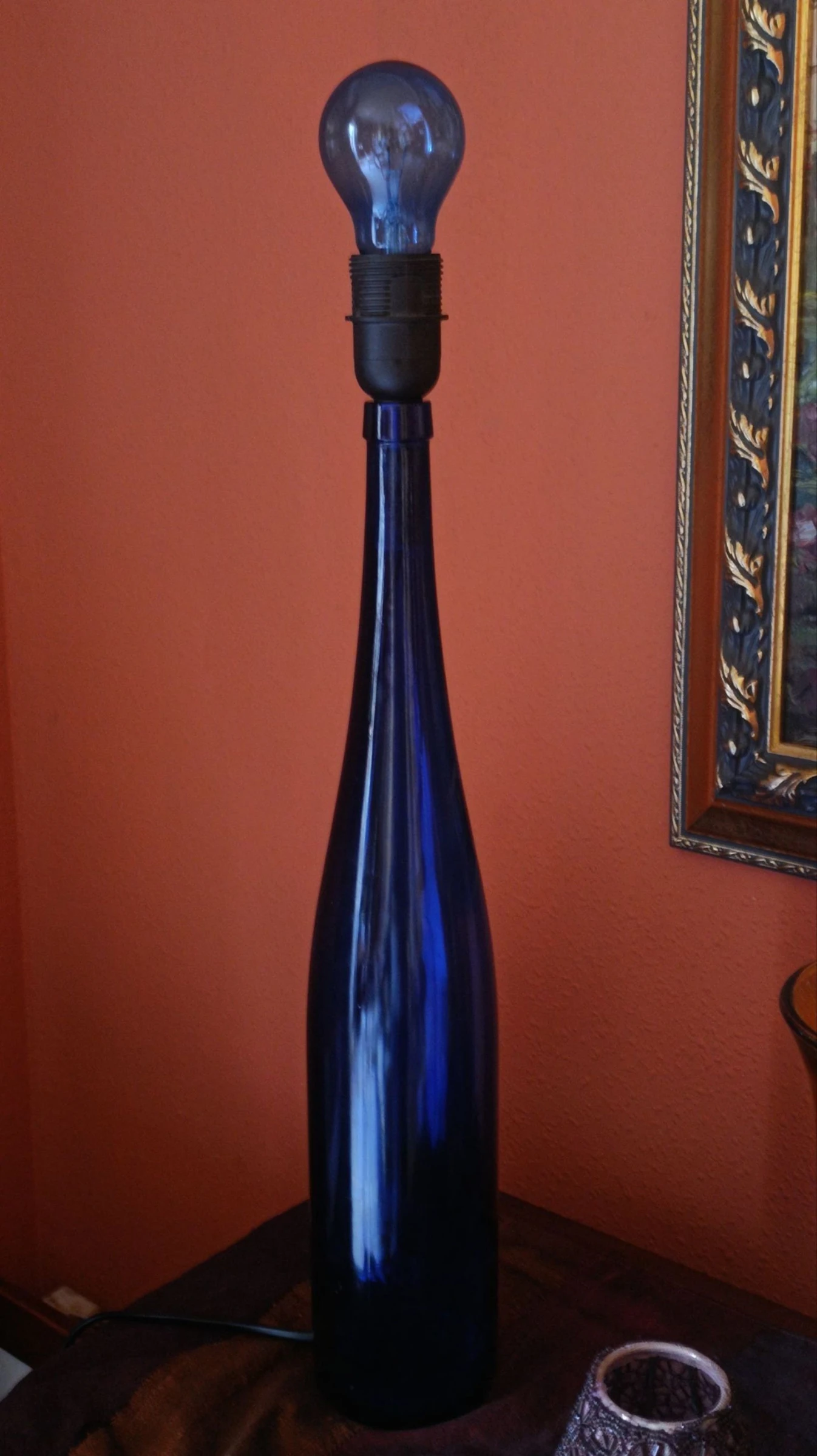 Lampara botella Azul  – photo 3